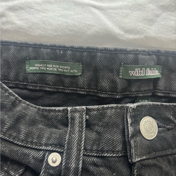 Wild Fable Black Jean Shorts - Picture 2 of 4
